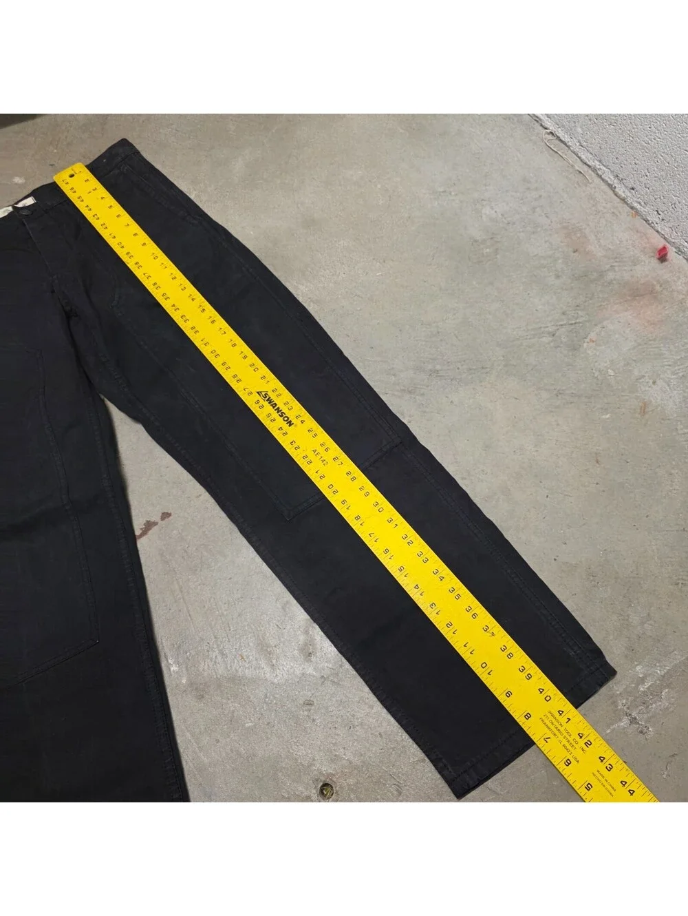 Madewell Pants Relaxed Straight Mens Size 30x30 Black Double Knee Carpenter